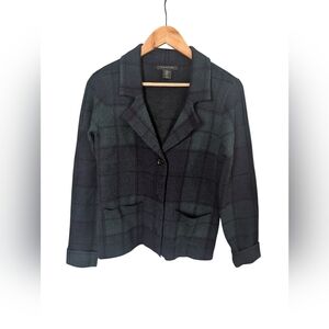 Tahari Plaid Blazer Jacket